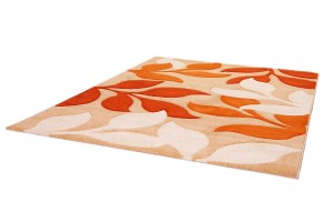 .amazon 81.90 TAPPETO MONDO SONA-LUX Moderno design Tappeto fatti a mano arancione 80 x 150 cm