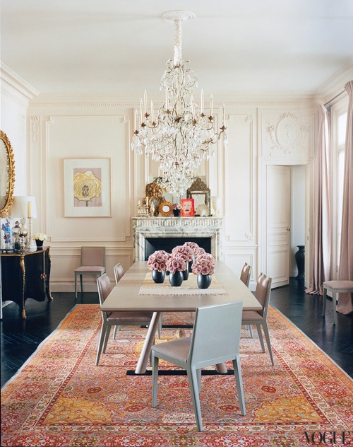 pranzo3 oriental rug dining room chandelier