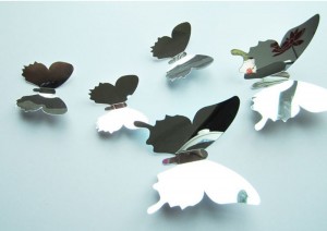 .amazon 2.68 by ufengke decor farfalle 3d specchiate adesive