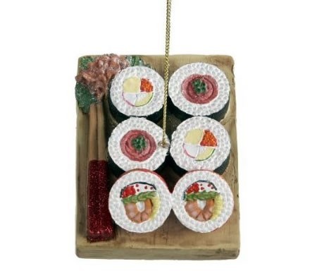 design palline di natale sushi