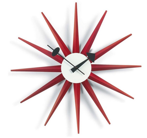 Vitra Sunburst clock di George Nelson