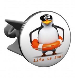 .amazon 18.90 di Plopp Tappo per il Lavabo Pinguino Life is Fun!, Tappo per Lavandino, Lavello