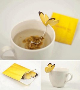 Bustina del te con farfalla Blooming Tea by Yena Lee oggetti design