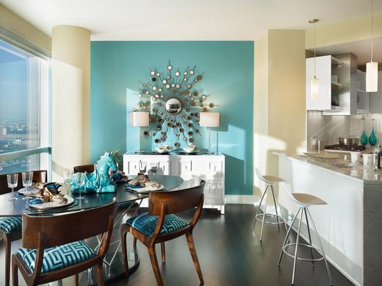 50 sfumature di azzurro architettura e design a roma Colori pareti sala da pranzo