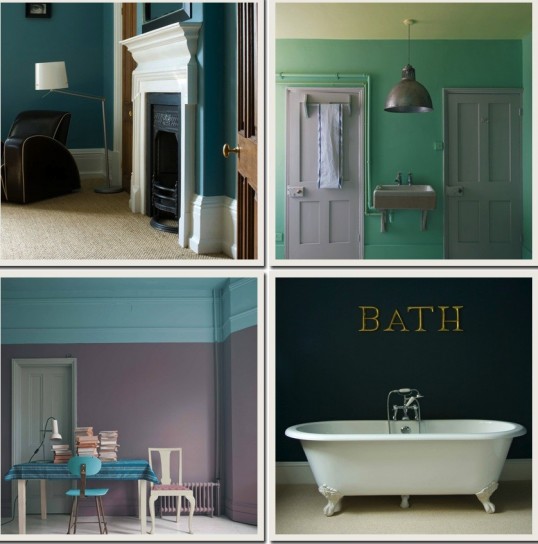 50 sfumature di azzurro architettura e design a roma Parete verde salvia