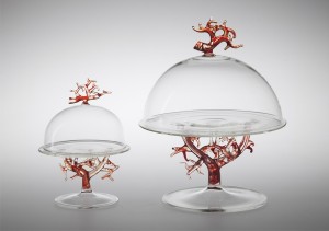 vetro Alzatina Corallo di Massimo Lunardon