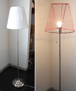 lamparete Ikea Hack Floor Lamp prima e dopo