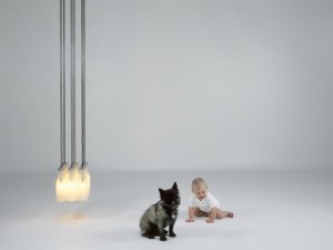 latte luce Milk Bottle Lamp di Tejo Remy per Droog Design