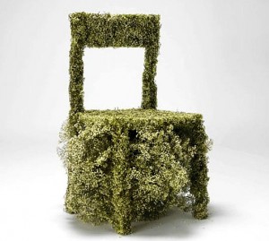 complementi seduta Asif Kahn's Spectacular Furniture Made from Flowers