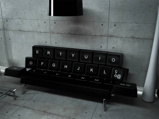 tasti Divano QWERTY di Zo_loft il comfort a forma di tastiera