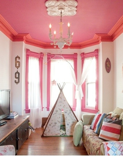 Pink-Painted-Ceiling