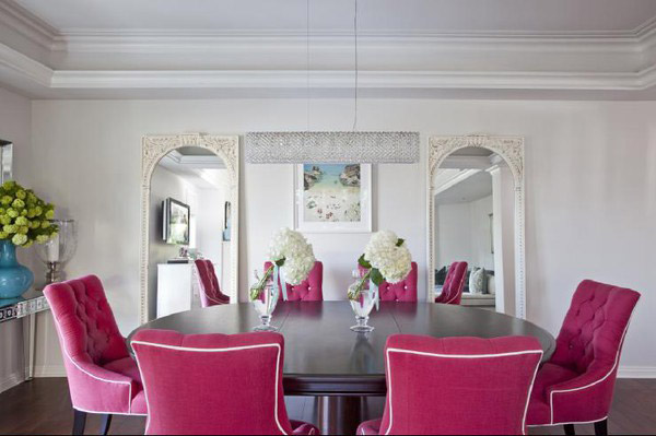 Pink-dining-chairs