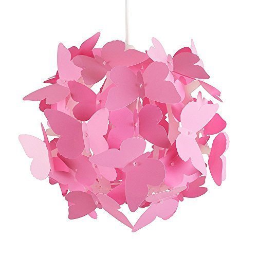 .amazon lampada rosa di minisun con farfalle