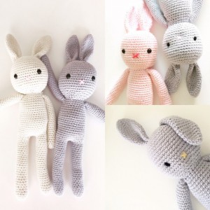 bunny crochet diLittlePinkCanary su etzy per nursery