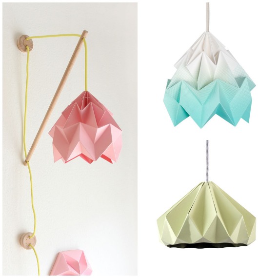 lampade origami di studio snowpuppe