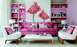 Wall Decals Flamingos PIXERS
