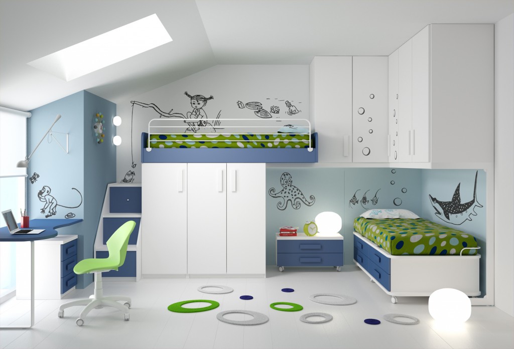10 soluzioni per una cameretta doppia architettura e design a roma Immagini di camerette per ragazzi