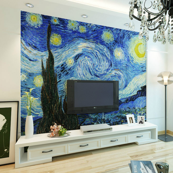 van-gog-3d-murale-tv-sfondo-carta-da-parati-soggiorno-divano-stella-van-gogh-dipinti