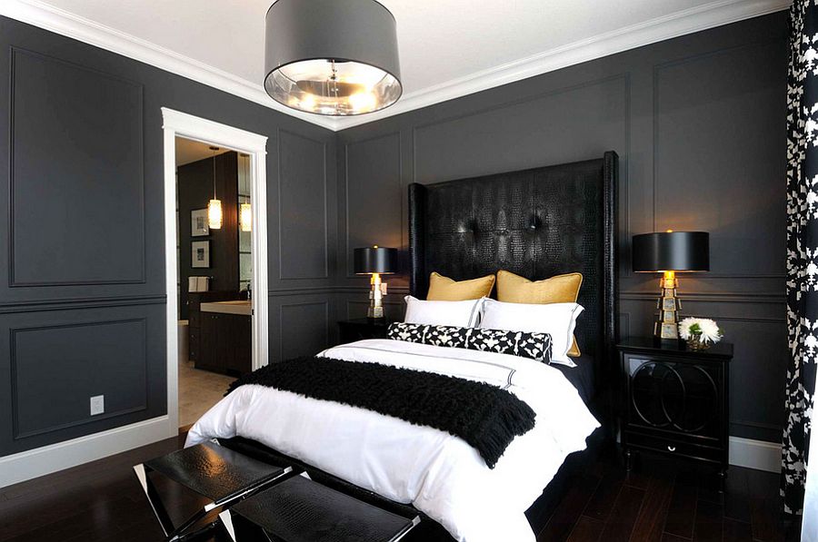 nero-e-oro-sophisticated-use-of-black-gold-and-gray-in-the-bedroom