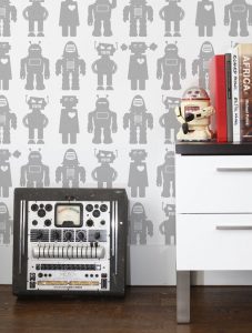 robot Big Robots Designer Wallpaper by Aimée Wilder. 
