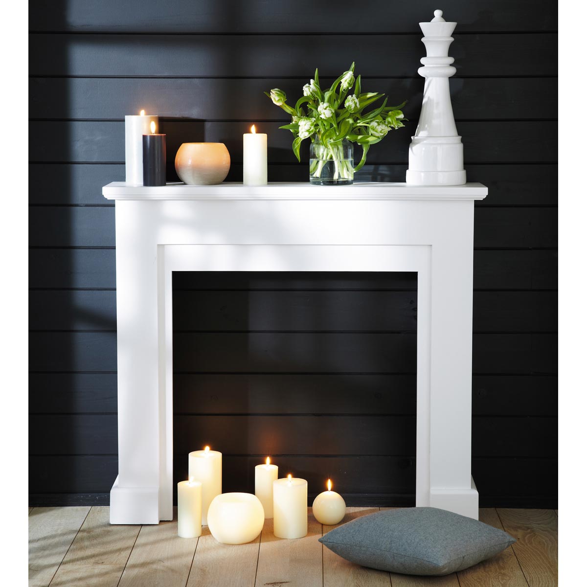 zCornice per camino decorativa bianca NEWPORT 189€ maison du monde