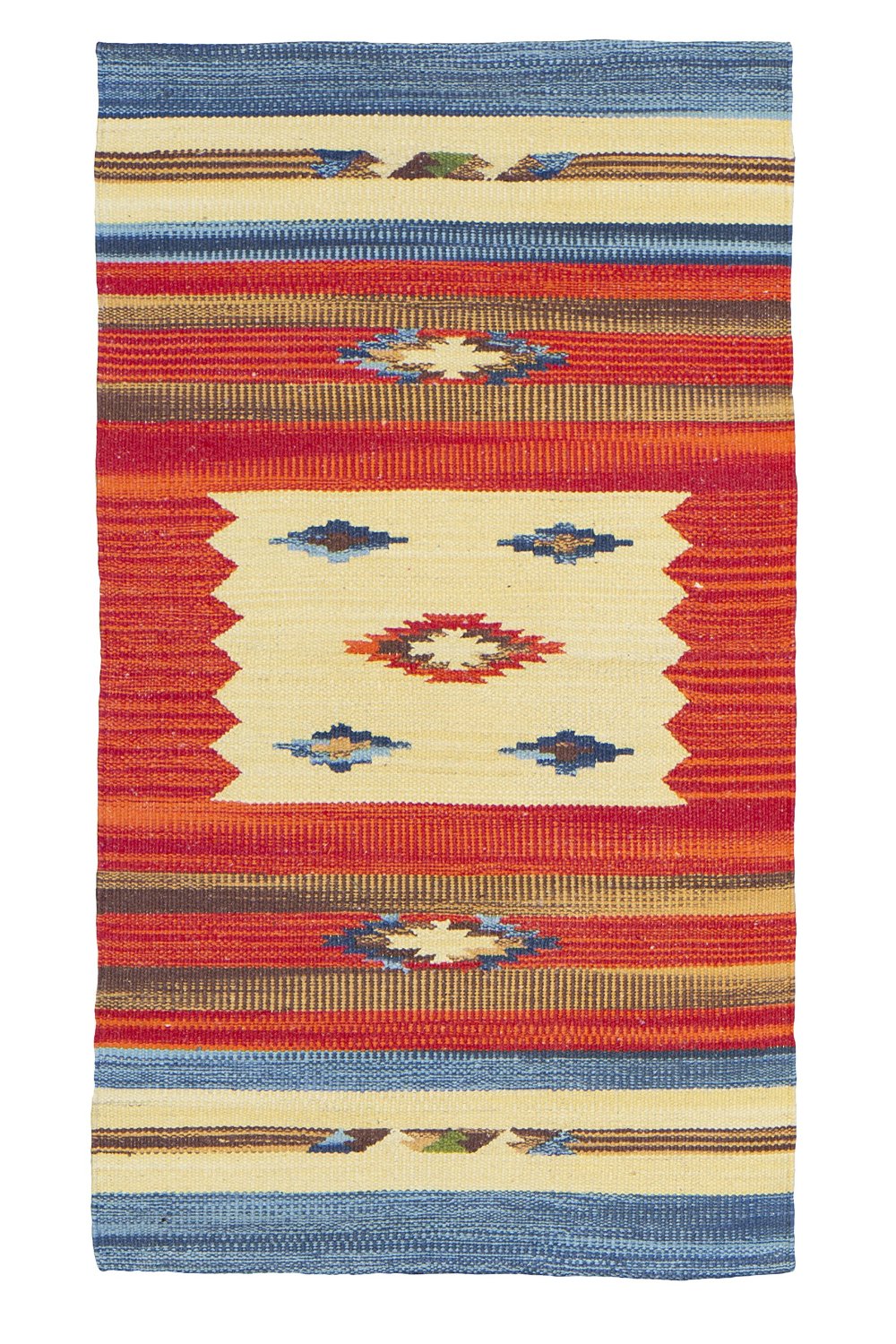 .amazon kilim Jute & Co Kilim Tappeto, Passatoia in Cotone di Alta Qualità Tessuto a Mano, Multicolore, 55 x 90 cm