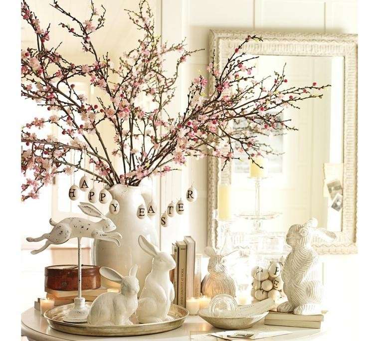 pasqua decorazioni-con-rami-di-pesco