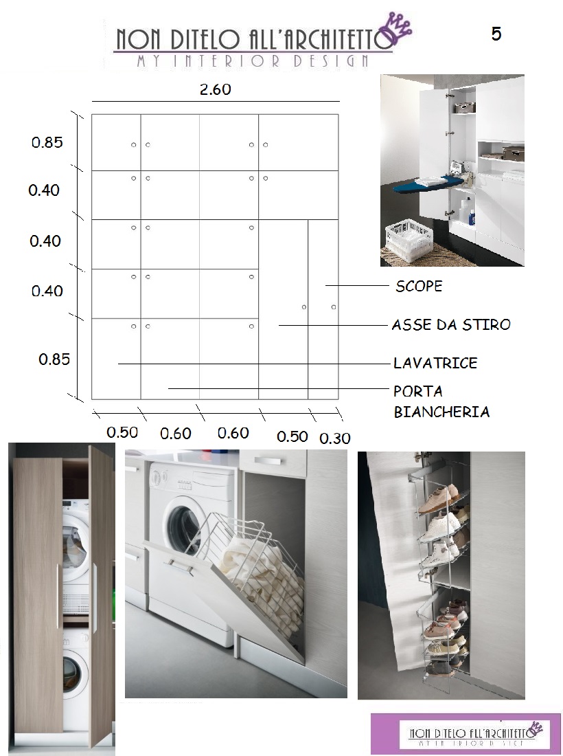1tavola 5 schema parete attrezzata bagno di servizio