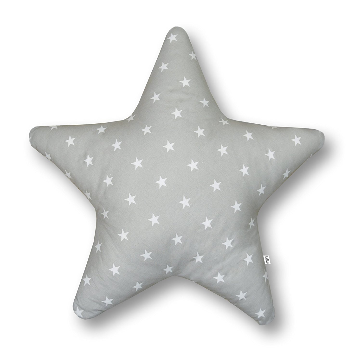 .amazon Ami Lian cuscino – cuscino decorativo Stella stelline Grigio morbida Zambaiti – circa 60 cm