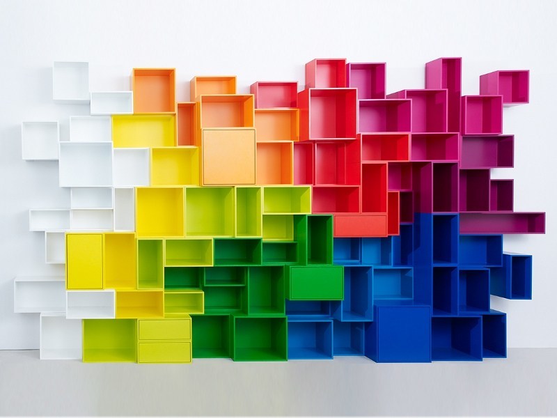 Raimbow mania - image design-cubit-by-mymito-modular-bookcase on http://www.designedoo.it