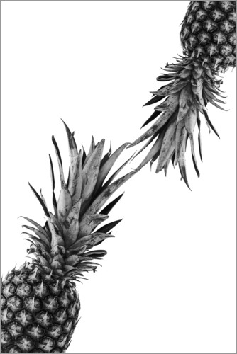 Arredare con le ananas, saluto all’estate. - image su-posterlounge-coppia-di-ananas-di-NiMadesign on http://www.designedoo.it