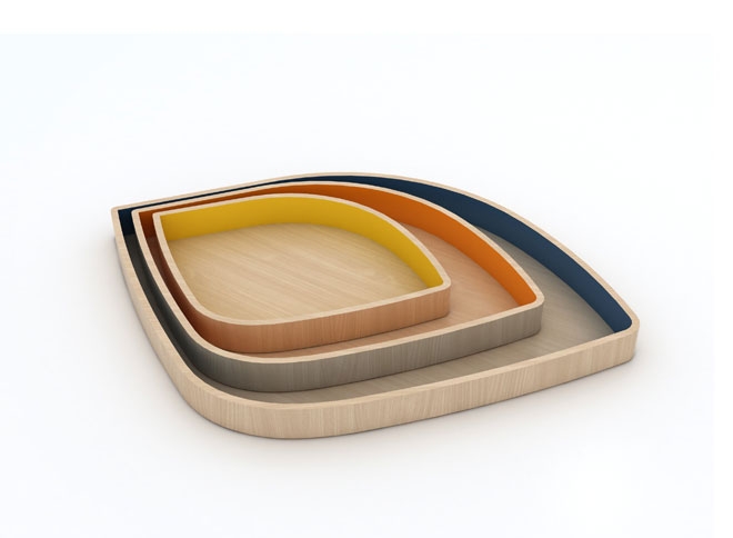 VASSOIO FOGLIA SU DESIGN-UP.IT TRE DIMESNSIONI