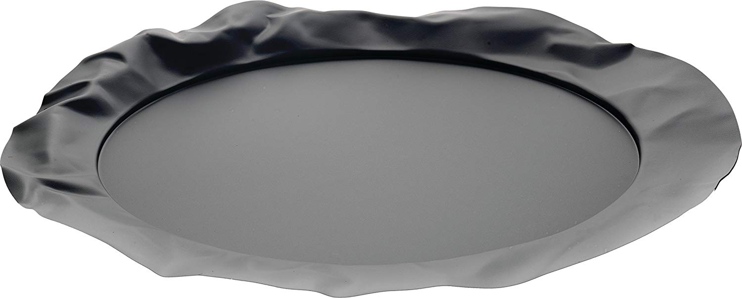 .amazon alessi 90039 B foix vassoio rotondo in acciaio colorato con resina epossidica super black