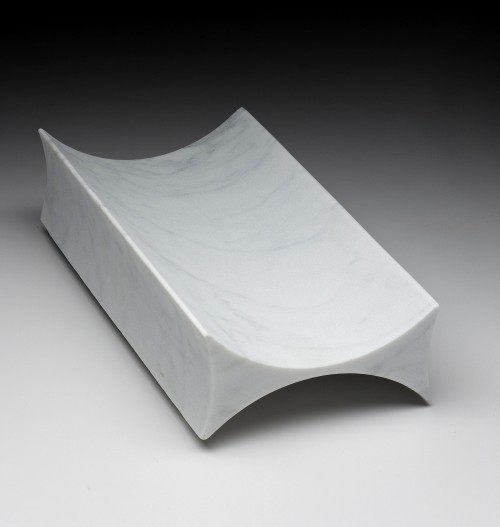 carraravassoio c entrotavola  in marmo prototipo del 1992 design by paolo ulian