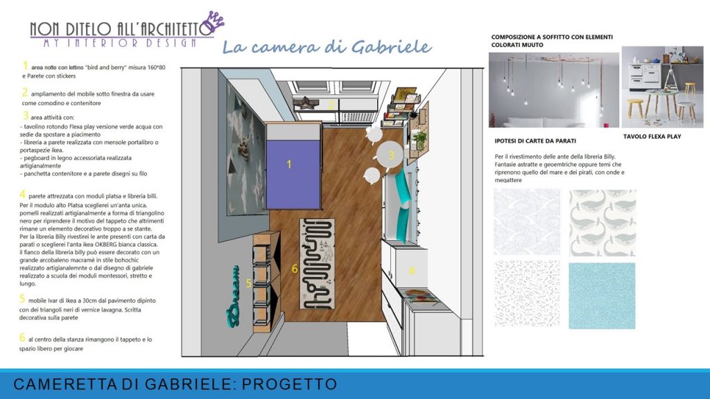 Progettazione letto a soppalco con armadio - image cameretta-di-gabriele-1024x576 on http://www.designedoo.it