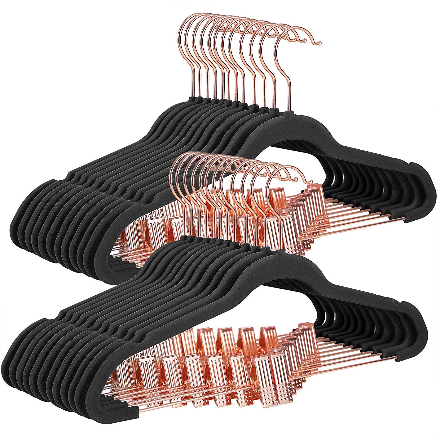 Set da 3 Grucce Multiple, Stampelle per Giacche, Appendino 5 in 1