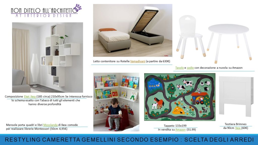 Organizzare la camera dei bambini - image cameretta-gemelli-3--1024x576 on http://www.designedoo.it