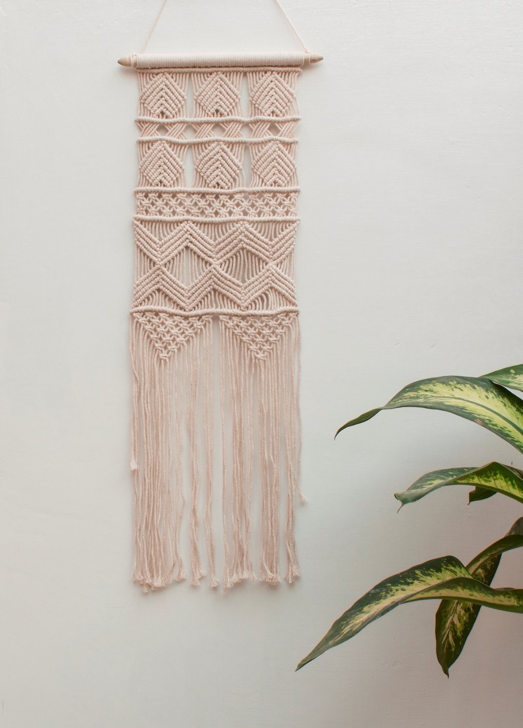 Decorazione Parete Stile Boho Arazzo In Macramè Bohémien Per Porta O Parete | Fatto A Mano In Cotone - 203x74 Cm Tenda Boho