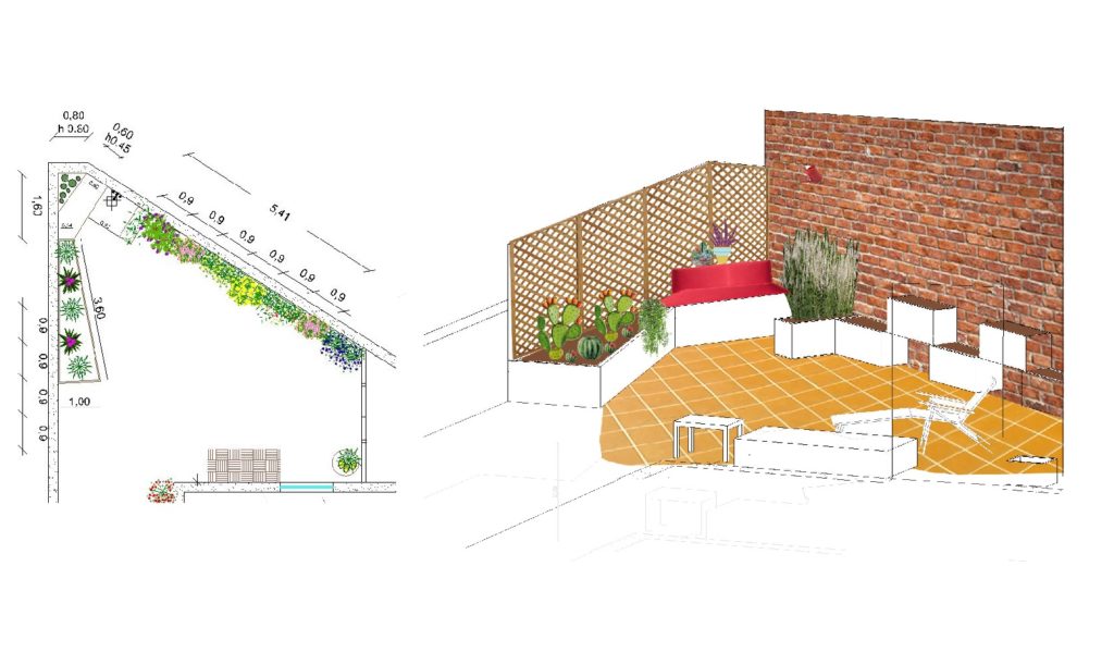 Come organizzare il terrazzo - image tav6-doccia-def-1-1024x599 on http://www.designedoo.it
