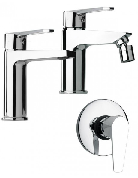 Tre tendenze per i rubinetti per il lavabo. - image bagno-set-miscelatori-bagno-lavabo-bidet-ed-incasso-doccia-marca-piralla-mod-baci on http://www.designedoo.it