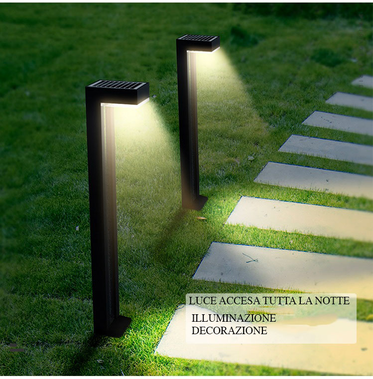 Sistemi di illuminazione esterna: lampade Martinelli Luce - image lampioncini-solari-coppia-mirage1 on http://www.designedoo.it