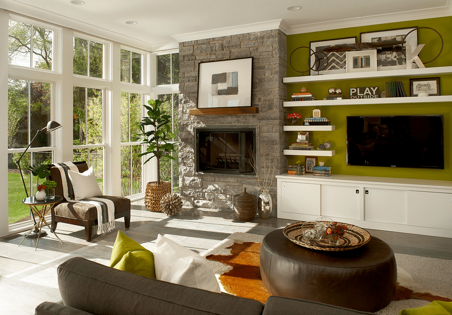 awesome-green-and-brown-living-room-16